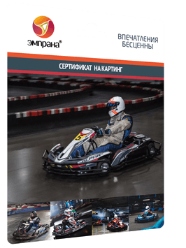 Сертификат на картинг-заезд 10 мин